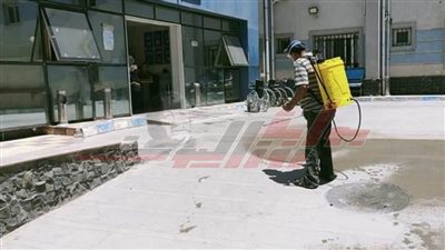 حملات تطهير وتعقيم وتحسين للمرافق العامة بكفر الشيخ