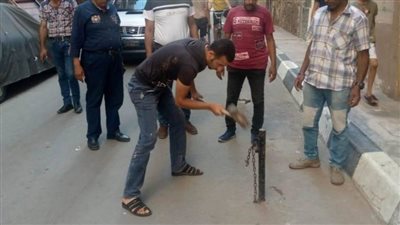 حملات مكبرة لإزالة الإشغالات والتعديات بأحياء الثغر تسفر عن 240 حالة إشغال 