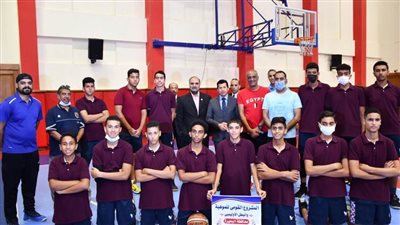 وزير الشباب يشهد اللقاء التنافسي للاعبي المشروع القومي للموهبة في كرة السلة