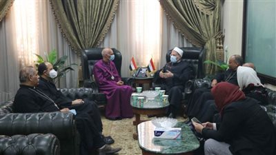 مفتي الجمهورية يستقبل رئيس أساقفة الكنيسة الإنجليكانية للتهنئة بعيد الأضحى المبارك 