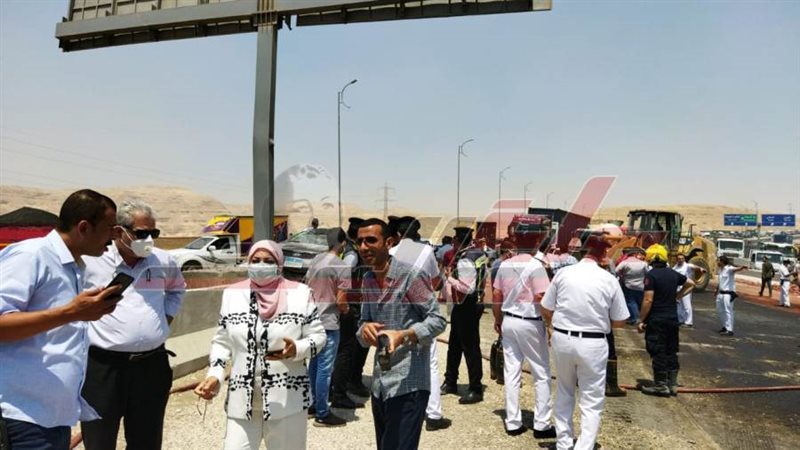 حريق الطريق الأوسط