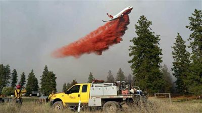 استمرار الحرائق في غرب الولايات المتحدة وكندا