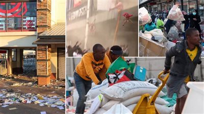 عاجل| الطرف الثالث يظهر في مظاهرات جنوب إفريقيا