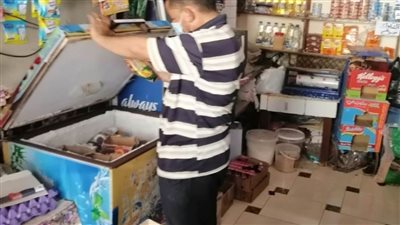 إعدام طني أغذية وعصائر فاسدة بالدقهلية