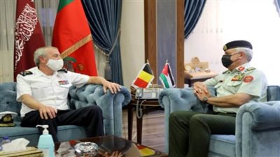 رئيس الأركان الأردني يلتقي رئيس أركان الدفاع البلجيكي