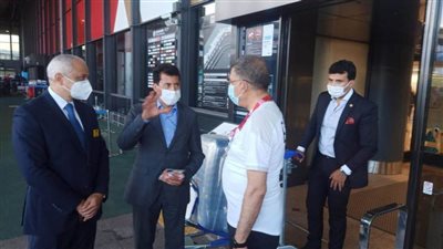 صبحى ينقل دعم الرئيس السيسى لأعضاء البعثة المصرية بالأولمبياد 