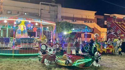 توافد أهالي كفر الشيخ على المتنزهات والحدائق ليلًا لقضاء ثاني ليالي عيد الأضحى