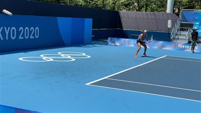 شاهد.. ميار شريف ومحمد صفوت يواصلان التدريبات بدون راحة