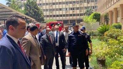 السيطرة على حريق محدود في مدخل وزارة التنمية المحلية 