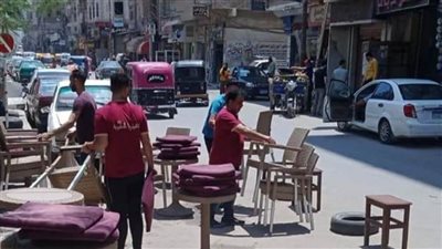 رفع ٥٦٨ حالة إشغال طريق مخالفة بنطاق ٣مراكز بالبحيرة