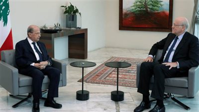 الرئاسة اللبنانية: ميقاتي قدم لعون لائحة بتوزيع الحقائب الوزارية