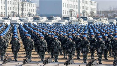 مجموعة جديدة من قوات حفظ السلام الصينية تغادر إلى لبنان