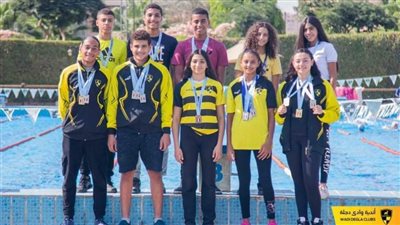 أبطال وادى دجلة يحصدون الكؤوس والميداليات في السباحة والتنس