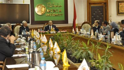  بدء أعمال الإنشاءات بالجامعة الأهلية بجامعة المنيا 