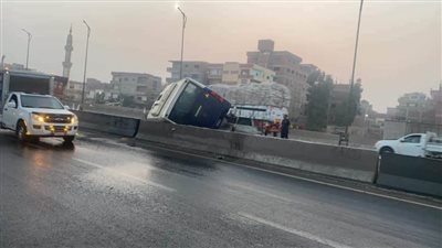 خروج ١٤ مصابًا في حادث انقلاب أتوبيس مدرسة بالدقهلية 