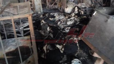 إخماد حريق هائل بمصنع صباغة بشبرا الخيمة