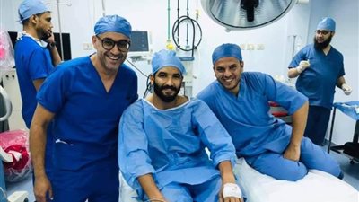اللاعب صالح جمعة يجري جراحة ناجحة في 
