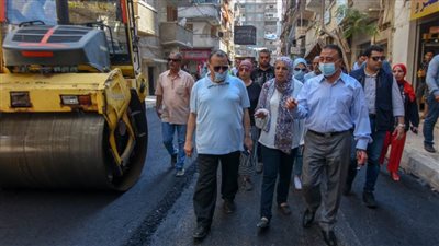 محافظ الإسكندرية يتابع أعمال تطوير منطقة العصافرة قبلي بتكلفة ٢٤٤ مليون جنيه