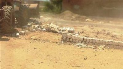 إزالة تعديات البناء المخالف على الأراضي الزراعية بالشرقية