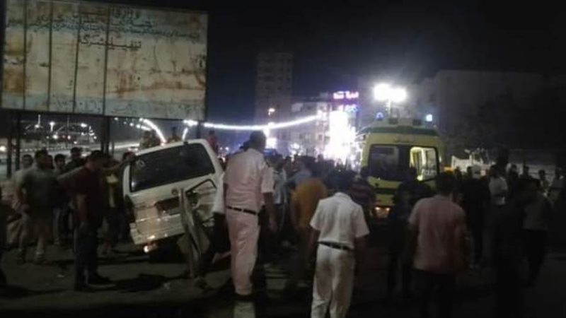 حادث انقلاب سيارة