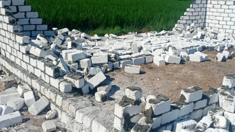 إزالة التعديات بالبحيرة