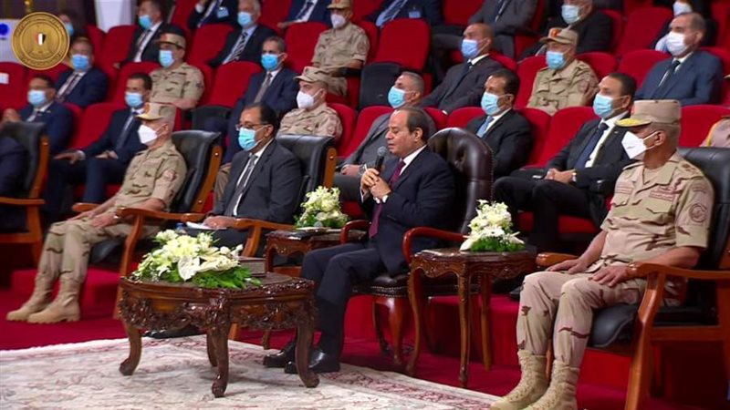 السيسي خلال افتتاحه