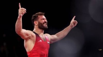 محمد مصطفى يخسر البرونزية أمام المصارع الألماني 