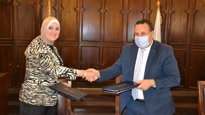 بروتوكول تعاون بين جامعة الإسكندرية ومعهد بحوث الإلكترونيات لتبادل الخبرات