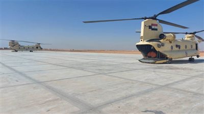 عاجل.. مصر ترسل طائرتين هليكوبتر 