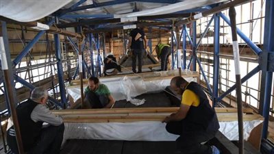 آخر مستجدات نقل مركب الملك خوفو