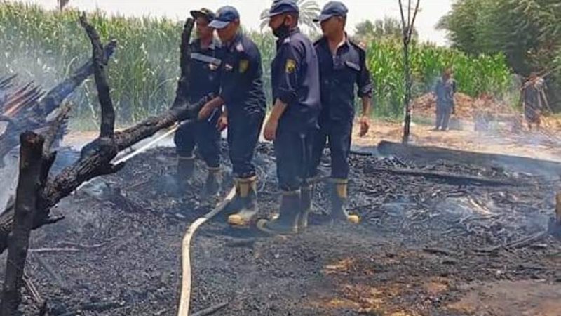 إطفاء حريق ببني أحمد