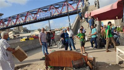 حملة موسعة بمحور المحمودية لإزالة الإشغالات