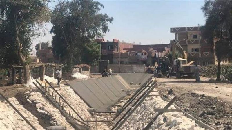 تبطين الترع بالمراكز