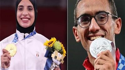 فريال أشرف و الجندي يعودان لمصر بعد الإنجاز الأوليمبي