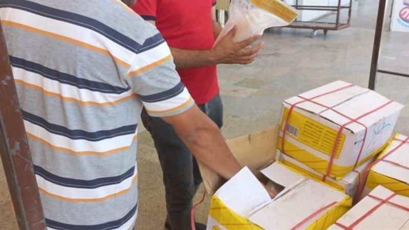 جانب من الحملة التموينية