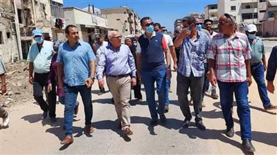 محافظ بورسعيد يتفقد أعمال تطوير محور ٢٣ ديسمبر 