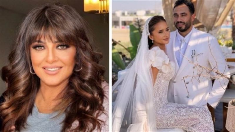 هالة صدقي وزفاف نيللي