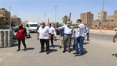 محافظ الجيزة يتفقد الأعمال بمحور 