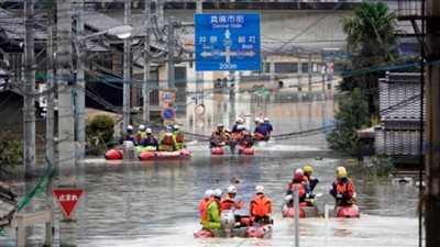 اليابان: إطلاق إنذار طوارئ بأمطار غزيرة محتملة غربي البلاد