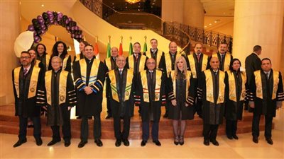 وزير العدل يشهد تخريج دفعة جديدة من كلية الدراسات العليا بالإدارة بالأكاديمية العربية