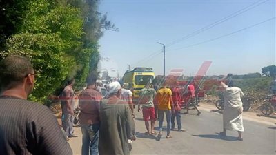 مصرع وإصابة شخصين فى حادث تصادم بطريق شبين القناطر/ طوخ