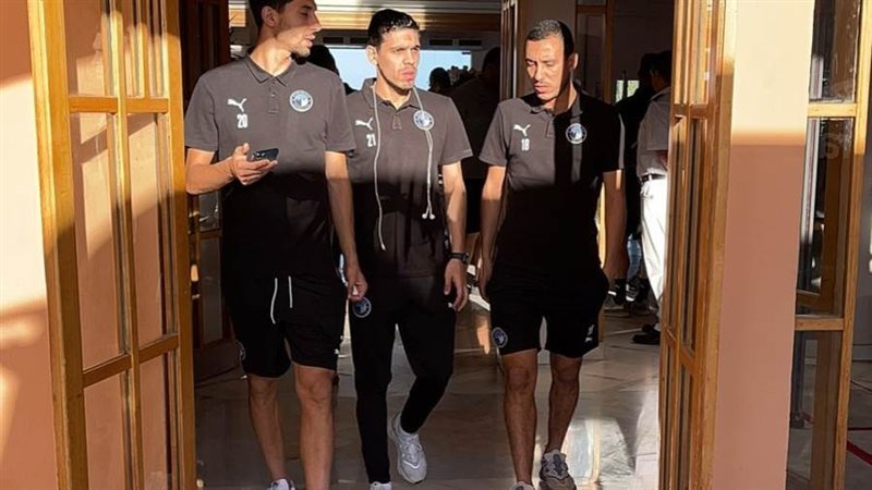 لاعبي بيراميدز أثناء