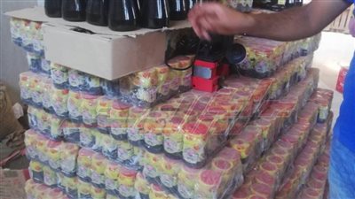 ضبط سلع غذائية مجهولة المصدر بسيدي سالم في كفر الشيخ