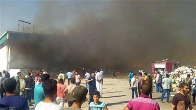 السيطرة على حريق هائل بشركة مواد غذائية بالبحيرة