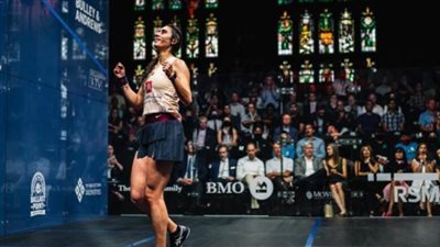 علي فرج في نهائي بطولة علام الدولية للاسكواش وقمة مصرية خالصة في نهائي السيدات