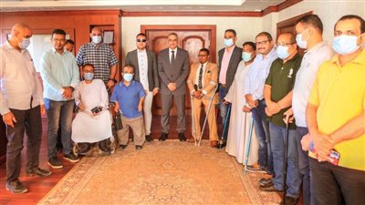 حملة لتطعيم ذوي الإعاقة ضد فيروس كورونا بسوهاج