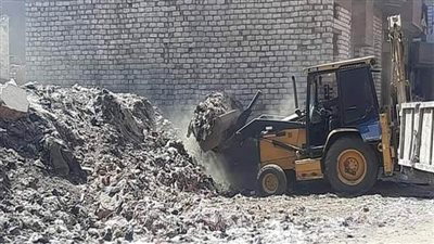 رفع 5 آلاف طن قمامة وإزالة 450 حالة إشغالات بالفيوم