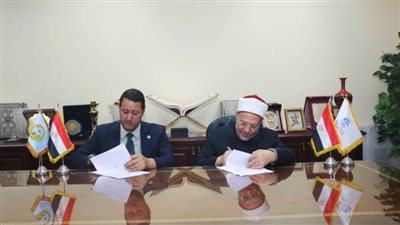 مفتي الجمهورية يوقع مذكرة تعاون مع المعهد القومي للبحوث الفلكية