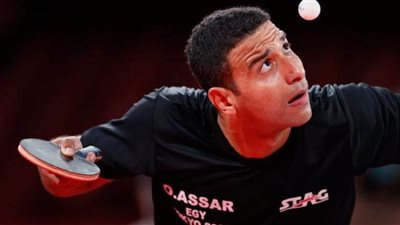 رجال تنس طاولة الأهلى فى مواجهة قطر القطرى في نهائي البطولة العربية