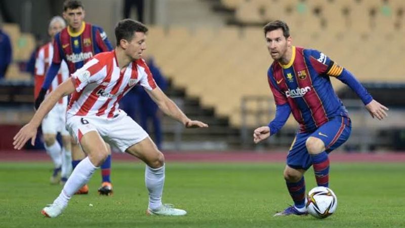 ميسي في إحدى المباريات